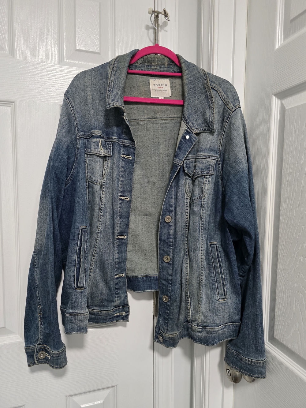 Torrid Faded Blue Denim Trucker Jacket